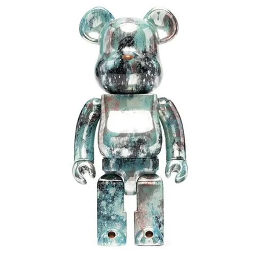 Đồ Chơi Mô Hình Bearbrick Pushead #5 Màu Xanh Đen Size 1000%