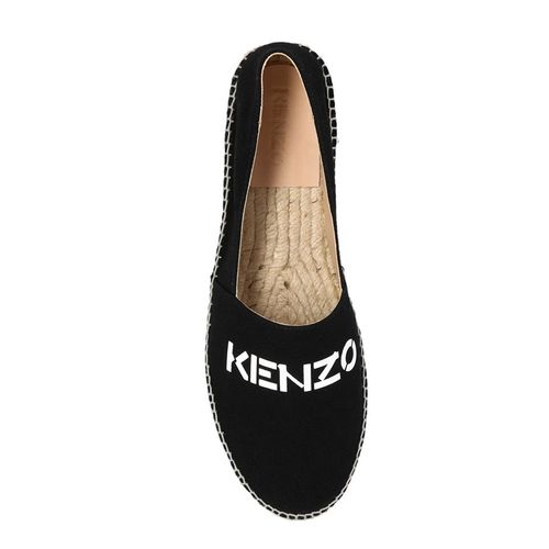 Giày Slip On Kenzo Logo Canvas Espadrilles Màu Đen Size 38-2