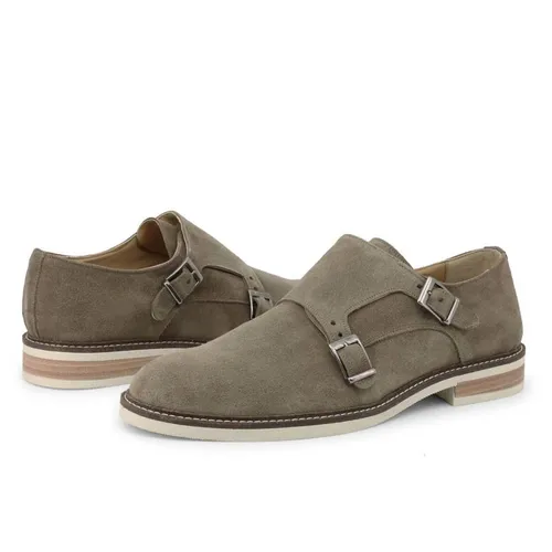 Giày Tây Nam Duca Di Morrone 600_Camoscio_Taupe Màu Nâu Rêu Size 40