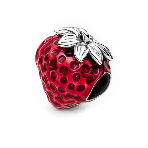 Trang sức - Hạt Vòng Charm Pandora Charm Fruit Fraise 791681C01 Màu Đỏ - Vua Hàng Hiệu