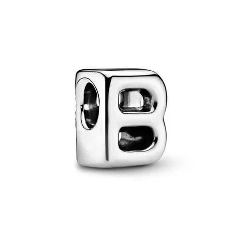 Hạt Vòng Charm Pandora Letter B Alphabet 797456 Màu Bạc