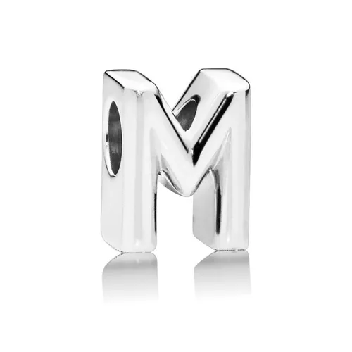 Hạt Vòng Charm Pandora Letter M Alphabet 797467 Màu Bạc - Trang sức - Vua Hàng Hiệu
