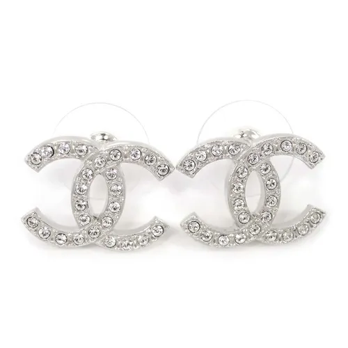 Khuyên Tai Chanel 22 Cruise Collection Big Size CC Logo Silver Earrings AB7706 Màu Bạc - Trang sức - Vua Hàng Hiệu