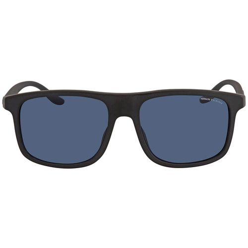 Kính Mát Armani Exchange Blue Rectangular Men's Sunglasses AX4110SF 807880 58 Màu Xanh Blue-3