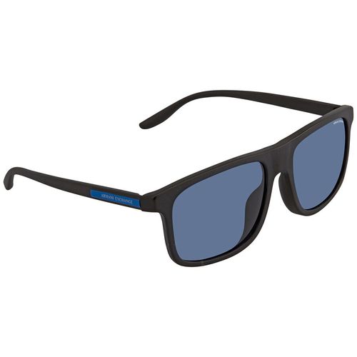 Kính Mát Armani Exchange Blue Rectangular Men's Sunglasses AX4110SF 807880 58 Màu Xanh Blue-4