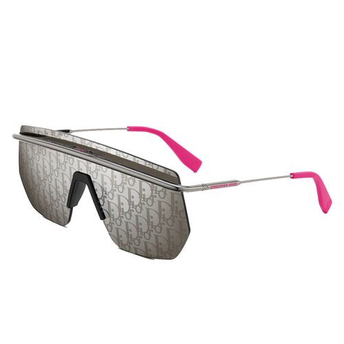 Kính Mát Dior Motion M1I Gray Mask Sunglasses Siliver Mirrored Màu Xám