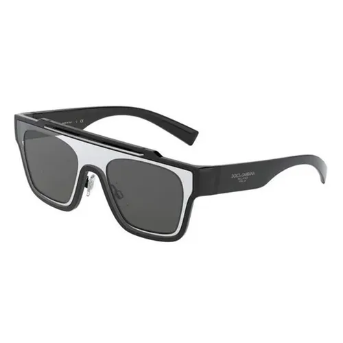 Kính Mát Dolce & Gabbana D&G Sunglasses DG6125 Màu Đen Bạc