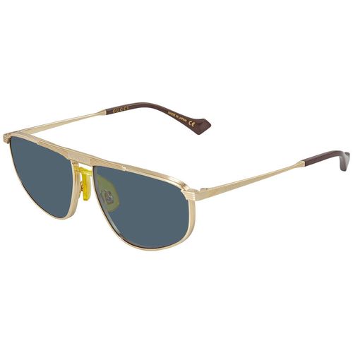 Kính Mát Gucci Blue Aviator Men's Sunglasses  GG0841S 003 60 Màu Xanh Blue-1