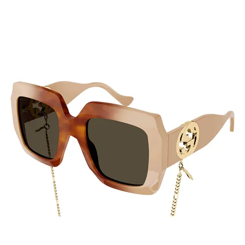 Gucci Unisex Beige, xám - Kính Mát Gucci GG1022S-003 54-23 Màu Beige Xám - Vua Hàng Hiệu