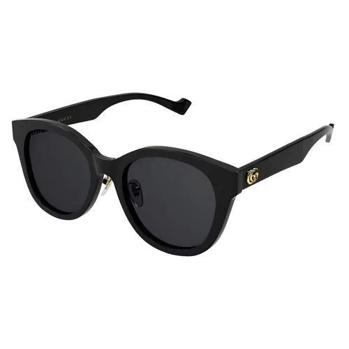 Kính Mát Gucci Grey Round Ladies Sunglasses GG1002SK 001 56 Màu Đen