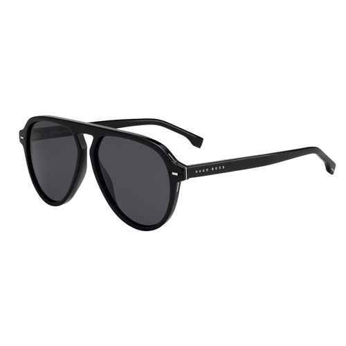 Kính Mát Hugo Boss Grey Aviator Men's Sunglasses Boss 1126/S 0807/IR 57 Màu Đen Xám