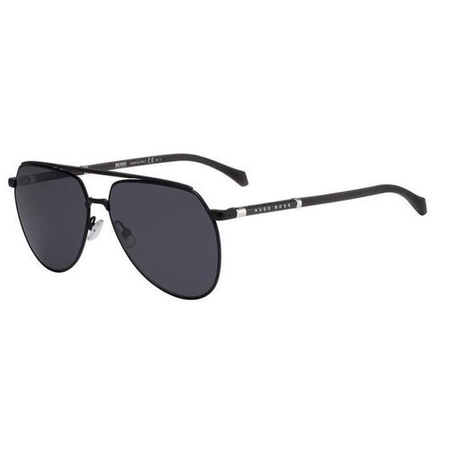 Kính Mát Hugo Boss Grey Blue Aviator Men's Sunglasses BOSS 1130/S 0003/IR 61 Màu Xám Đen