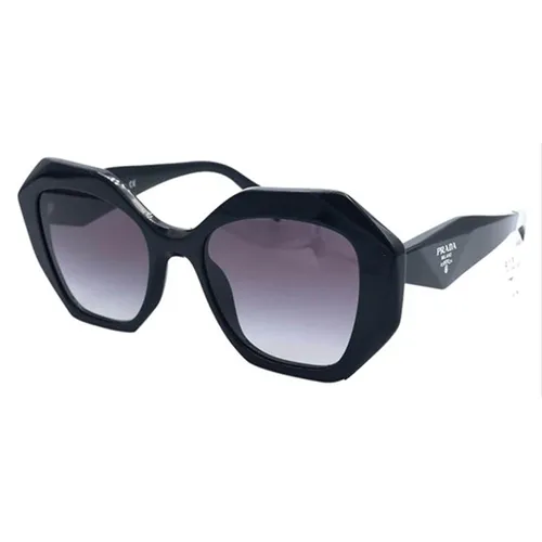 Kính Mát Prada Black New SPR 16W 1AB-5D1 Butterfly Gray Polarized Sunglasses Màu Đen Xám - Kính mắt - Vua Hàng Hiệu