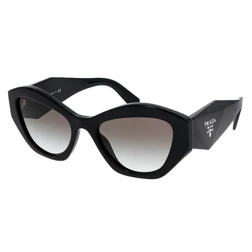 Kính Mát Prada Symbole Sunglasses SPR07Y 1AB0A7 In Black Màu Đen Xám - Kính mắt - Vua Hàng Hiệu