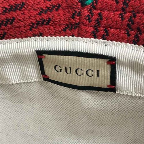 Mũ Gucci Interlocking G GG Check Pattern Hat 6408764 Màu Đỏ-2