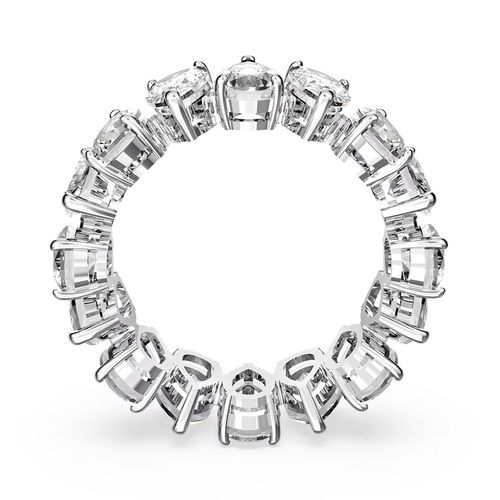 Nhẫn Swarovski Vittore Ring Pear Cut, White, Rhodium Plated 5563966 Màu Bạc Size 55-5