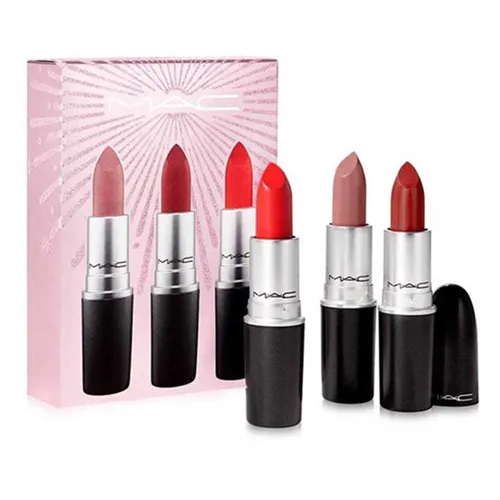 Son Môi - Set 3 Cây Son Mac Chili-Lady Danger-Velvet Teddy - Vua Hàng Hiệu
