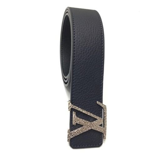 Thắt Lưng Louis Vuitton LV Monogram Black Leather Belt Màu Đen Size 95