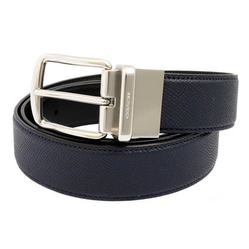 Thắt Lưng Nam Coach Men's Harness Buckle Cut To Size Reversible Belt C1040 MID Màu Đen/Navy Size 42-3