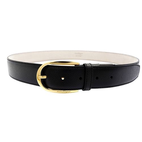 Thắt Lưng Nam Salvatore Ferragamo Men's Adjustable Leather Belt, Brand Màu Đen Size 105