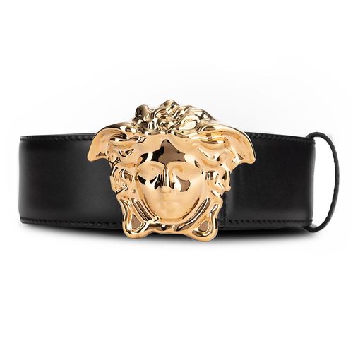 Thắt Lưng Versace La Medusa Leather Belt 1001340 DVTP1 KV041 Màu Đen Size 95