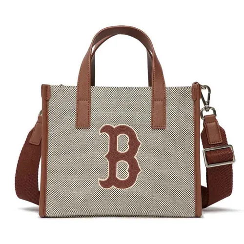 Túi Đeo Chéo Nữ MLB Basic Big Logo Canvas Small Tote Bag 3AORS062N-43BRD Màu Nâu - Túi xách - Vua Hàng Hiệu