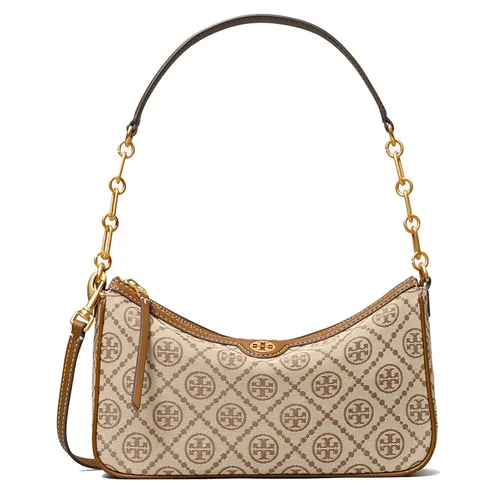 Túi Đeo Vai Tory Burch T Monogram Jacquard Studio Bag Màu Be