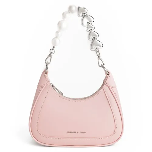 Túi Xách Nữ Charles & Keith CNK Mini Hobo Bag SL6-80781922 Màu Hồng