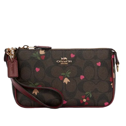 Túi Xách Coach Nolita 19 In Signature Canvas With Heart Petal Print Màu Nâu Đen
