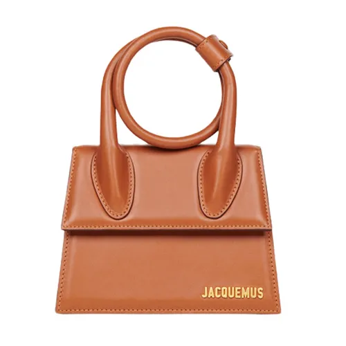 Túi xách Jacquemus Nâu - Túi Xách Jacquemus Le Chiquito Noeud Coiled Handbag Light Brown Size 18 Màu Nâu - Vua Hàng Hiệu