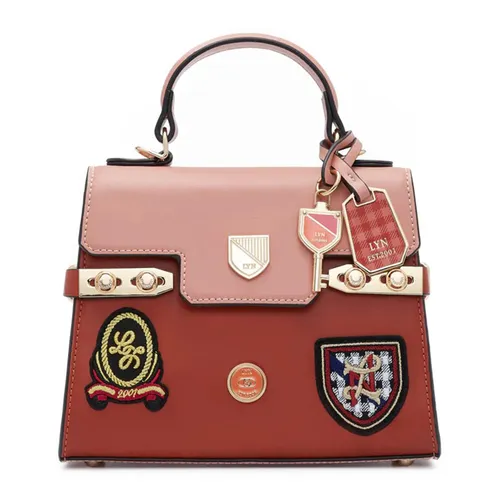 Túi Xách Lyn Academic S Handbags LL22FBS162 Màu Cam Hồng