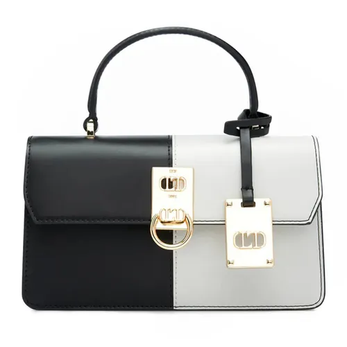 Túi Xách Lyn Damien Top Handle S Handbags LL22FBS204 Màu Đen Trắng