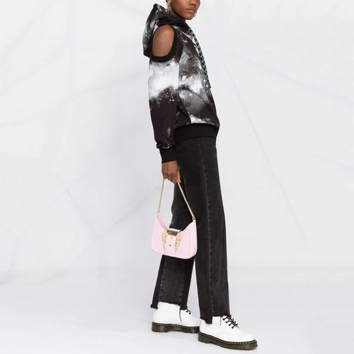 Túi Xách Versace Jeans Couture Logo-Buckle Shoulder Bag Màu Hồng Nhạt-6