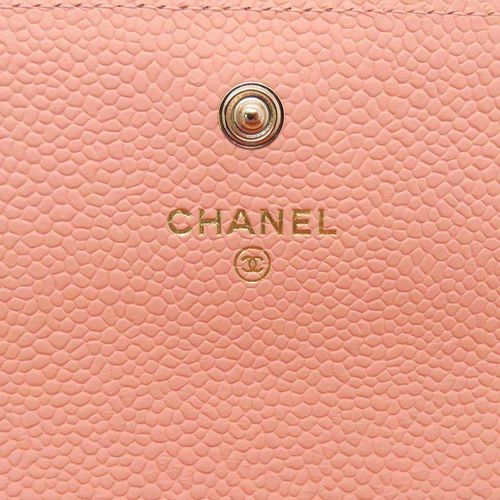 Ví Chanel Dáng Dài Boy Long Flap Wallet Pink A80286 Caviar Leather Màu Hồng-2