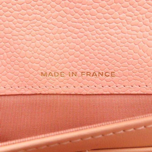 Ví Chanel Dáng Dài Boy Long Flap Wallet Pink A80286 Caviar Leather Màu Hồng-4