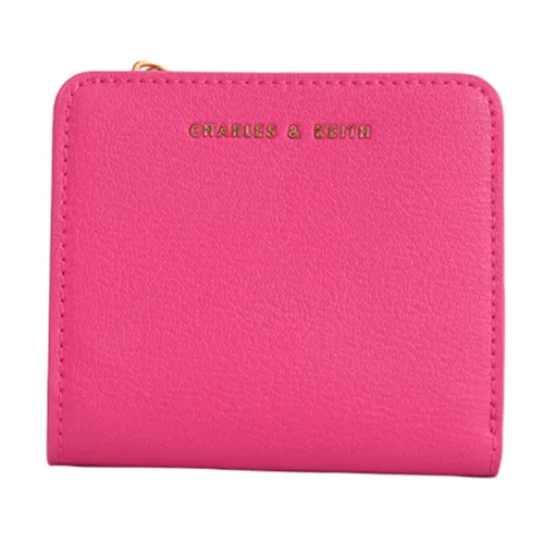 Ví Nữ Charles & Keith CNK Zip Around Card Holder - Fuchsia CK6-50770498-1 Màu Hồng