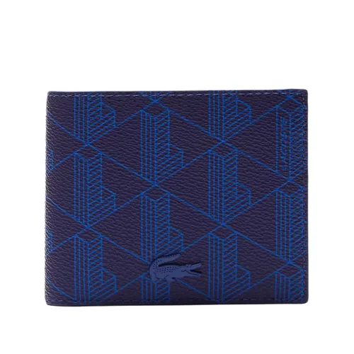 Ví Lacoste Men's The Blend Monogram Canvas Wallet Monogramme Cosmique Encre Màu Xanh Navy - Túi xách - Vua Hàng Hiệu