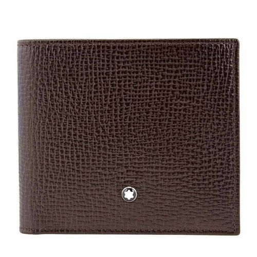 Ví Montblanc Brown Meisterstuck Soft Grain Leather 8cc Wallet MB116130 Màu Nâu