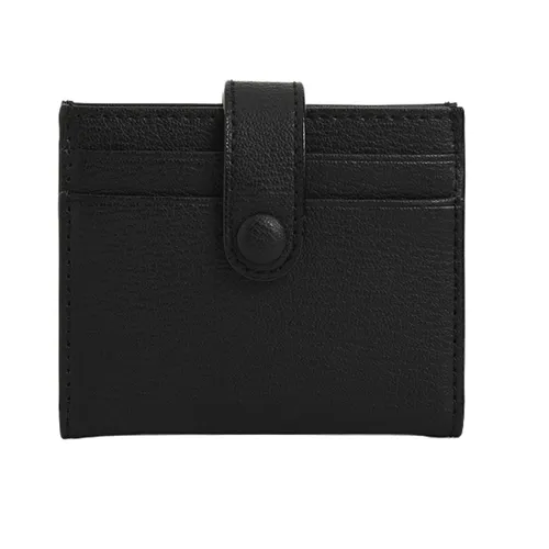 Ví Nữ Charles & Keith CNK Snap Button Card Holder Black 50701102-3 Màu Đen