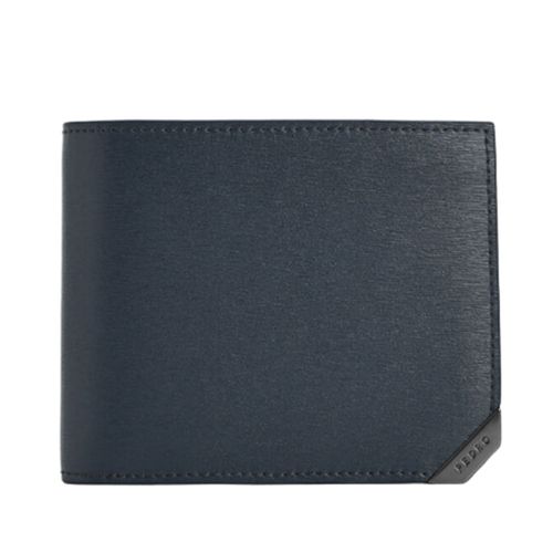 Ví Pedro Textured Leather Bi-Fold Wallet With Flip Navy PM4-15940217 Màu Xanh Navy