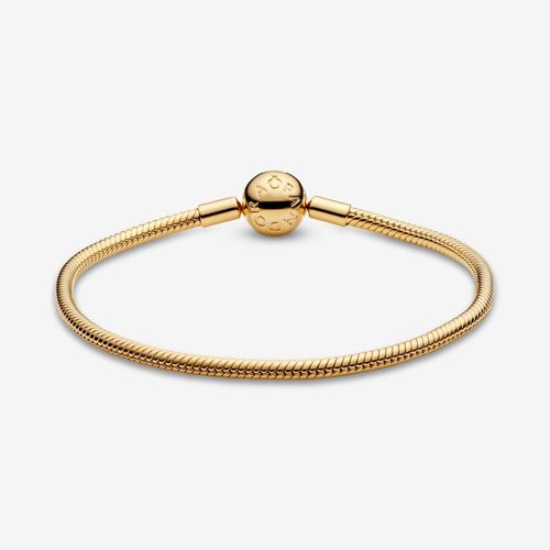 Vòng Đeo Tay Pandora Snake Chain 14k Gold Plated Bracelet 568748C00 Màu Vàng Gold-1