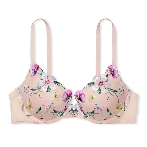 Áo Lót Victoria's Secret Dream Angels Ren Lưới, Nâng Vừa 125019QB6 Màu Hồng Nhạt Size 32C