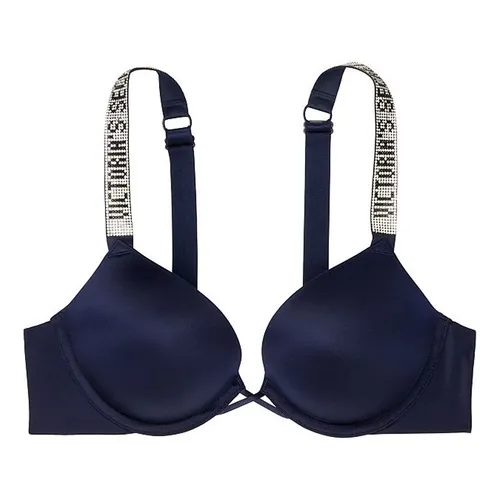 Áo Lót Victoria's Secret Bombshell Dây Đá Chữ Logo 409194NQJ Màu Xanh Navy Size 34B