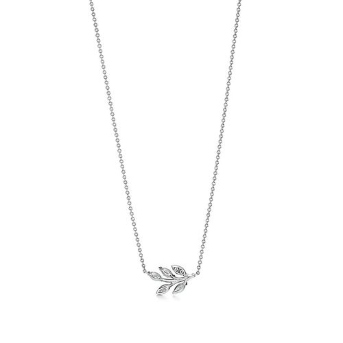 Dây Chuyền Tiffany & Co. Tiffany Victoria® Diamond Vine Pendant In Platinum 66960803 Màu Bạc