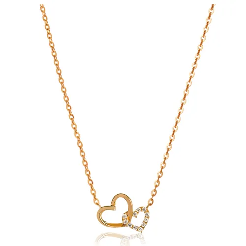 Trang sức Huy Thanh Jewelry Việt Nam - Dây Chuyền Huy Thanh Jewelry DCMAMD 486 - 14K - Đá Cubic Zirconia Màu Vàng Gold - Vua Hàng Hiệu