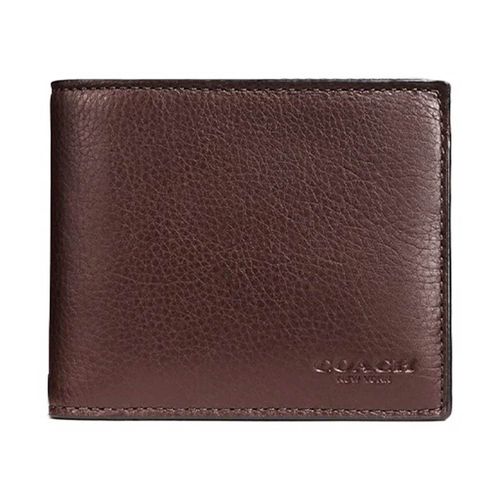 Ví Coach Nam Men Compact Id Wallet In Sport Calf Leather In Mahogany F74991 Màu Nâu Đậm