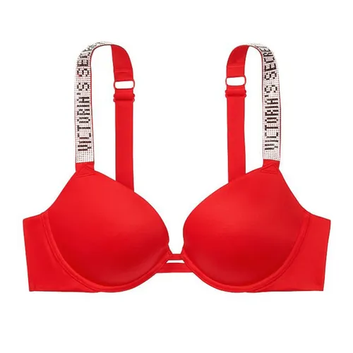 Áo Lót Victoria's Secret Very Sexy Push-Up Bra Dây Đính Đá, Nâng Nhiều 392842KK4 Màu Đỏ Size 36C