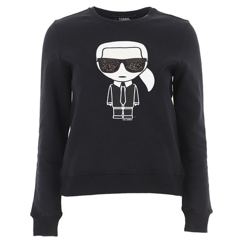Áo Nỉ Karl Lagerfeld Ikonik Karl Sweatshirt 210W1820 Màu Đen