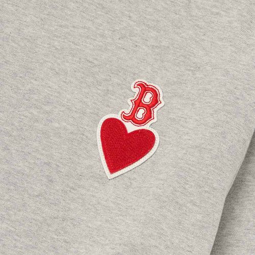 Áo Nỉ Sweater MLB Heart Overfit Sweatshirt Boston Red Sox 3AMTH0324-43MGS Màu Xám-6