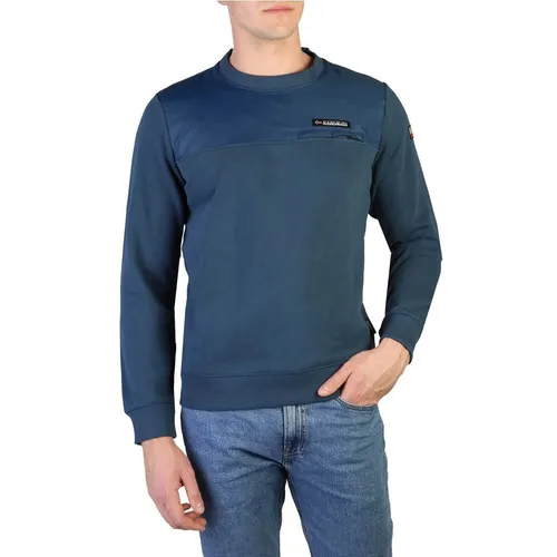 Áo Nỉ Nam Napapijri Dài Tay Màu Xanh Navy Size M